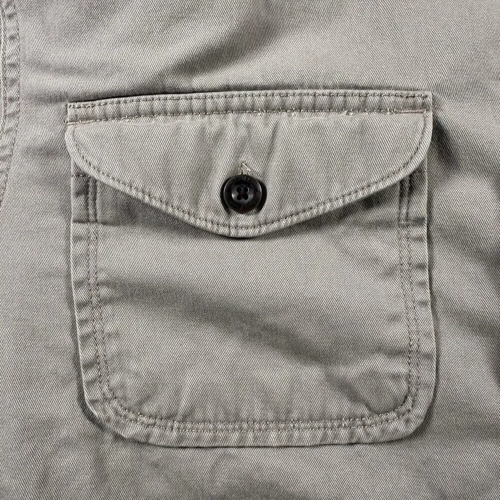 Vintage Levis Sherpa Fleece Lined Button Up Shirt Jacket Shacket Mens M Tan